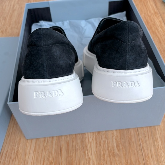 Prada navy blue slip ons new with box - Picture 4 of 5